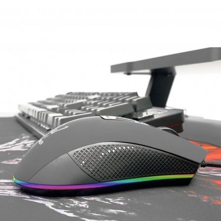 Stinger By Woxter Pack Gaming Stinger Elite Kit (Teclado, Ratón, Alfombrilla y Auriculares) de color negro
